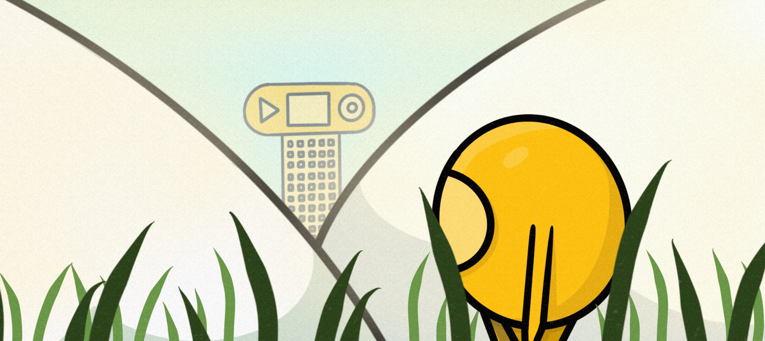 (One More Button) 線が滑らかで色使いもフラット